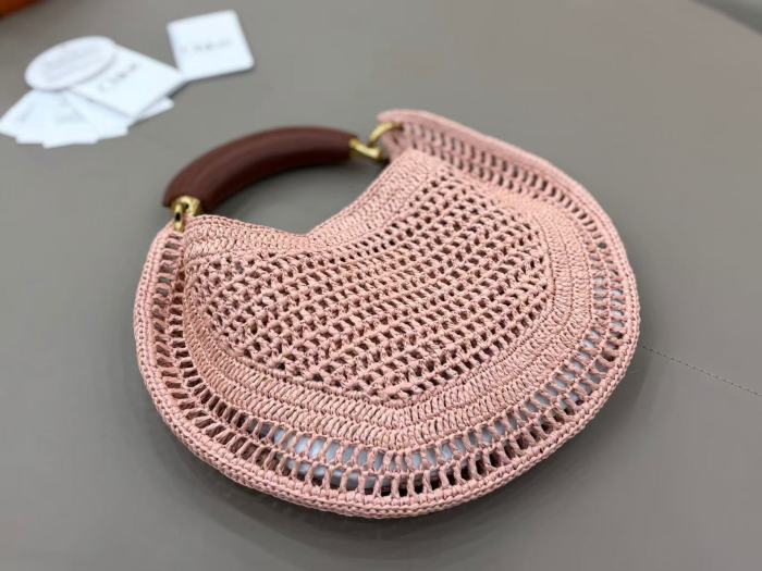 Mini Summer Banana Raffia Bag “25*15*1CM” 058