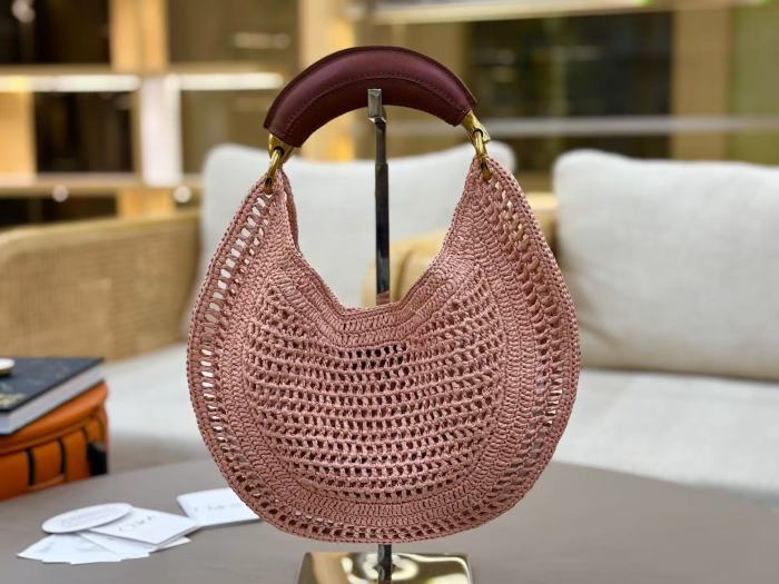 Mini Summer Banana Raffia Bag “25*15*1CM” 058