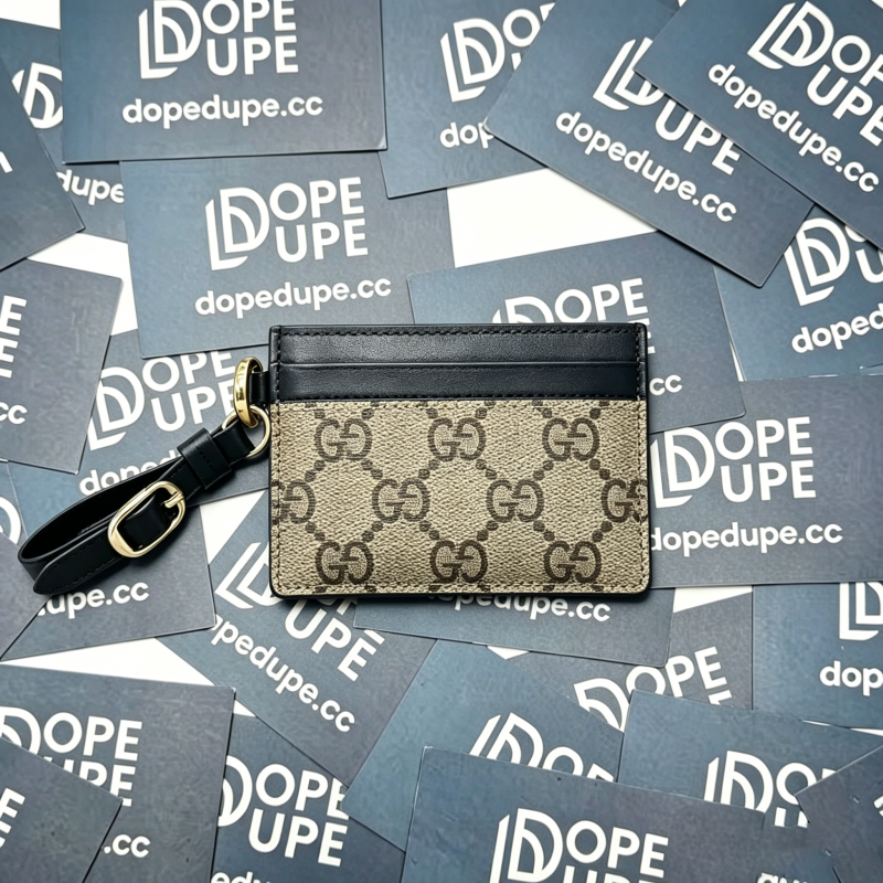 GG Emblem Card Case with Wristlet “10*8*1.5CM” 061