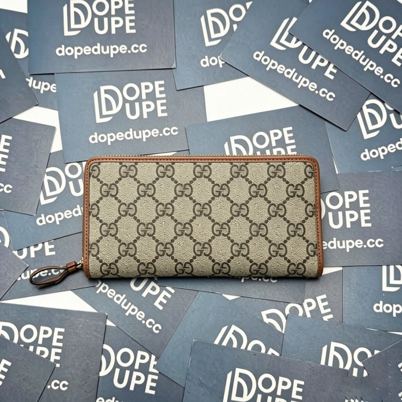GG Emblem Zip Around Wallet “19*10.5*2.5CM” 042