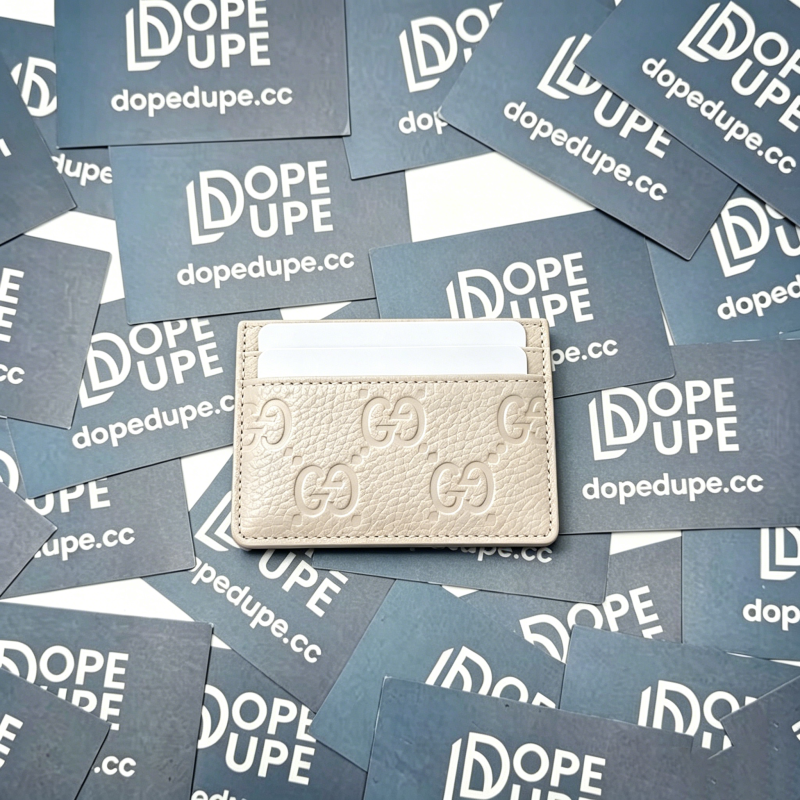 GG Embossed Leather Card Holder “10*7CM” 041