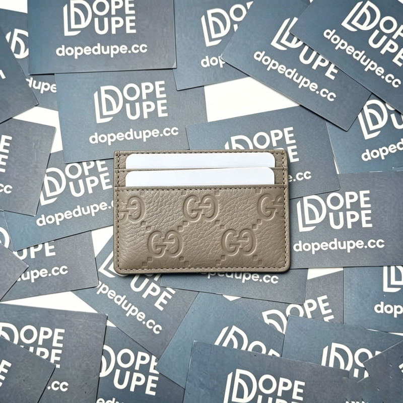 GG Embossed Leather Card Holder “10*7CM” 041