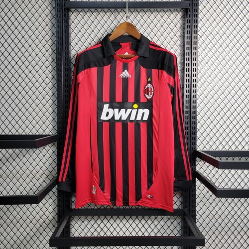 AC Milan 07/08 long sleeved Retro jersey kit shirt