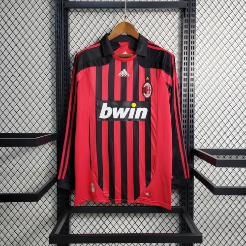 AC Milan 07/08 long sleeved Retro jersey kit shirt