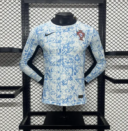 Portugal Euro cup jersey 24/25 away Player Long sleeved