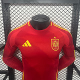 Spain Euro cup jersey 24/25 home Player Long sleeved