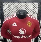 Manchester United Player jersey 24/25 home Long sleeved