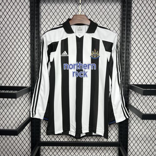 Newcastle United 03/05 home Retro Long Sleeve jersey kit shirt