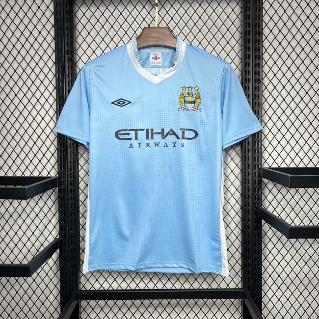 Manchester City 11/12 home Retro jersey kit shirt