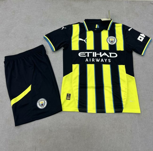 Manchester City jersey 24/25 away kids kit