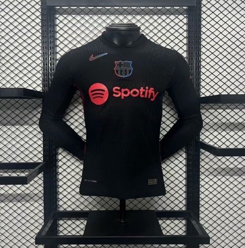 Barcelona away Player jersey 24/25 kit long sleeved