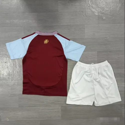 Aston Villa jersey 24/25 home Kids kit short