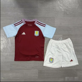 Aston Villa jersey 24/25 home Kids kit short