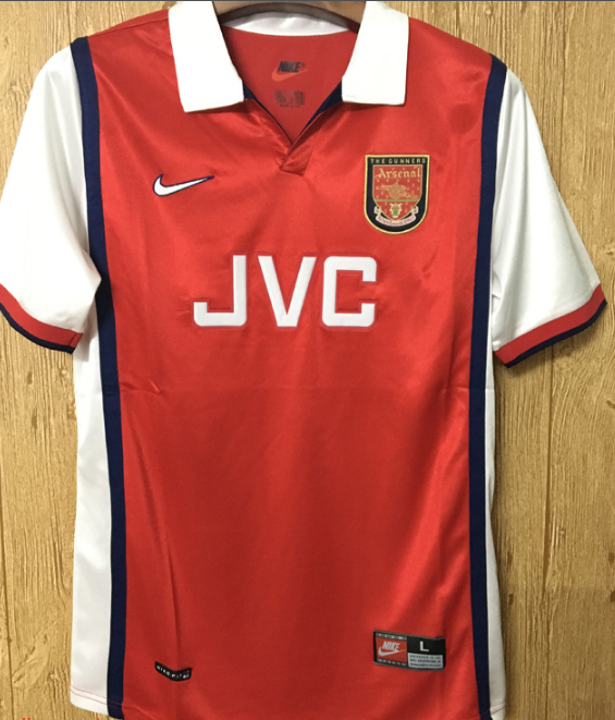 Arsenal 98/99 home Retro jersey kit shirt