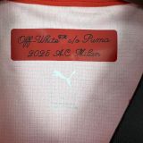 AC Milan off white red kids jersey kit shirt