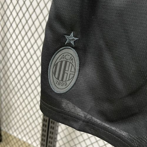 AC Milan off white black kids jersey kit shirt