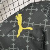 AC Milan off white black kids jersey kit shirt