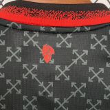 AC Milan off white black kids jersey kit shirt