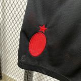 AC Milan off white red kids jersey kit shirt