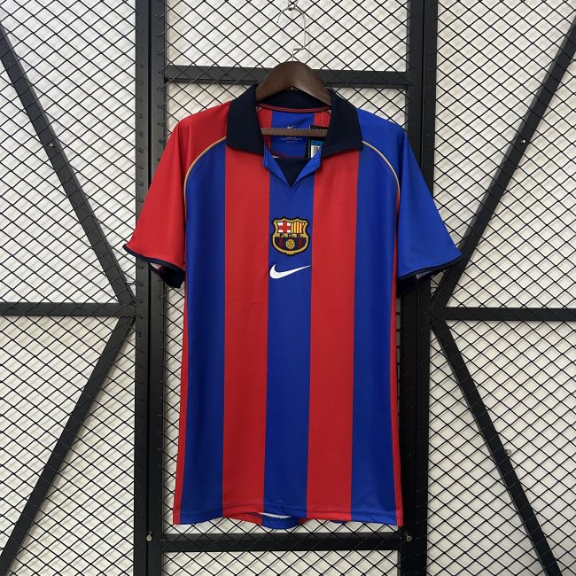 Barcelona 01/02 home Retro jersey kit shirt