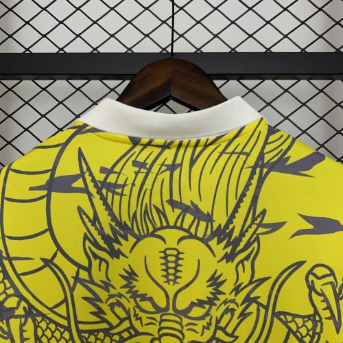 Real Madrid 25/26 yellow dragon jersey kit shirt