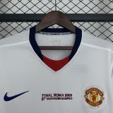 Manchester United 08/09 away Retro Long sleeves jersey kit shirt