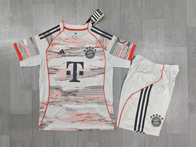Bayern Munich 25/26 away Kids jersey kit