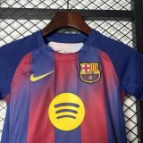Barcelona 25/26 home kids jersey kit