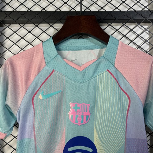 Barcelona 25/26 blue Special Edition kids jersey kit