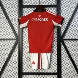 Benfica 25/26 home kids jersey kit