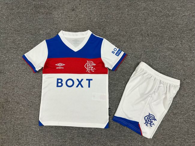 Rangers 25/26 away jersey kids kit