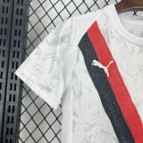 Manchester City 25/26 white away kids jersey kit