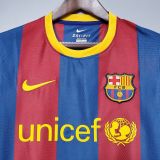 Barcelona 10/11 home Retro jersey kit shirt
