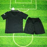 Manchester City 25/26 black away kids jersey kit
