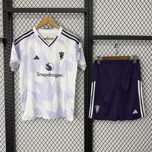 Manchester United 25/26 away kids jersey kit