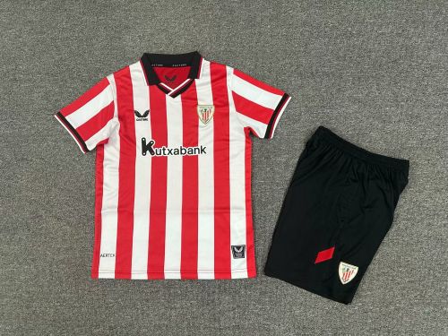 Athletic Bilbao 25/26 home kids jersey kit