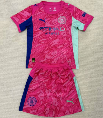 Manchester City 25/26 Goalkeeper kids jersey kit