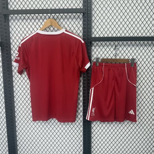 Liverpool 25/26 home kids jersey kit