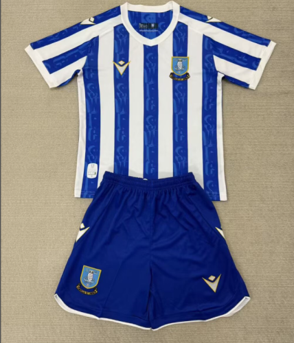 Sheffield Wednesday 25/26 home kids jersey kit