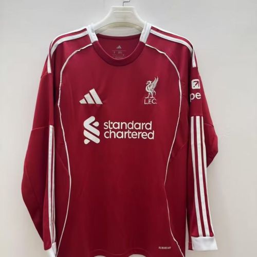 Liverpool 25/26 home Long Sleeve jersey kit