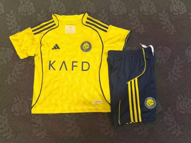 Al Nassr 25/26 home Kids jersey kit shirt