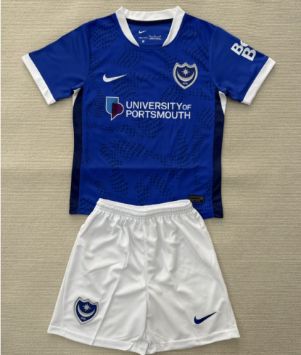 Portsmouth 25/26 home kids jersey kit