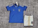 Italy 25/26 home kids jersey kit