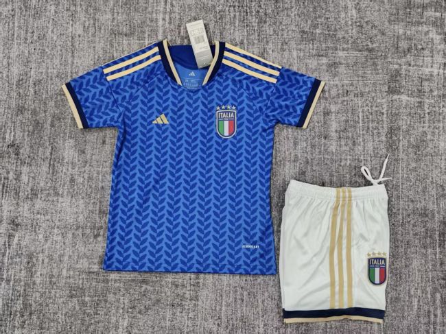 Italy 25/26 home kids jersey kit