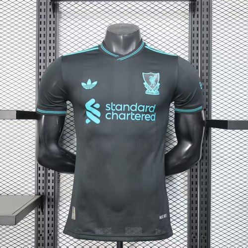 Liverpool 25/26 black player jersey kit shirt