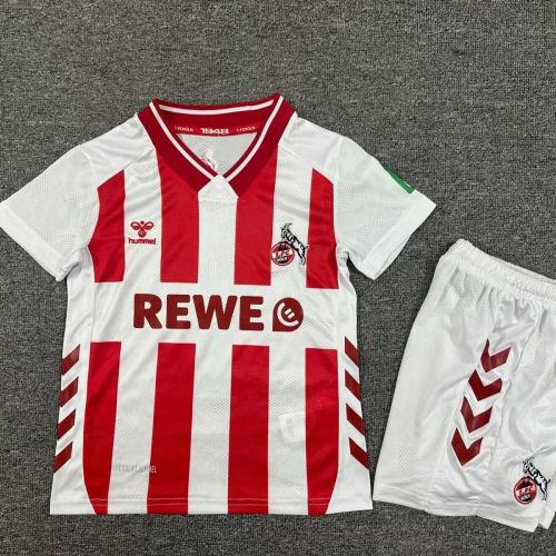1. FC Köln 25/26 home Kids jersey kit