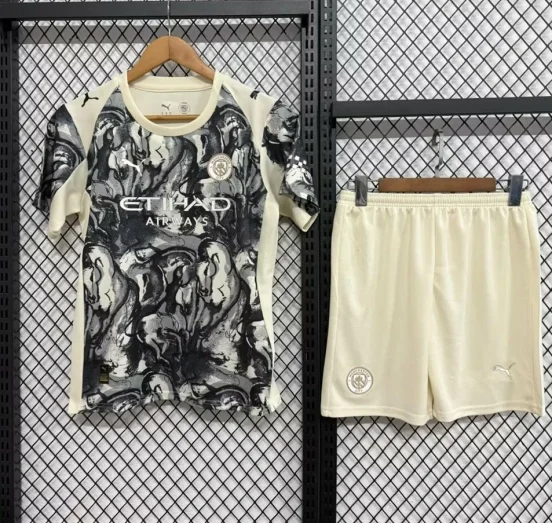 Manchester City New Year 2026 kids jersey kit