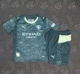 Manchester City 25/26 fourth kids jersey kit