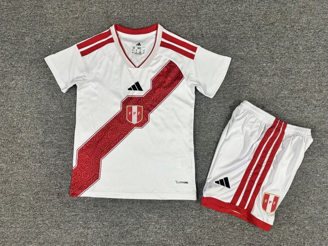 Peru 2026 home kids jersey kit