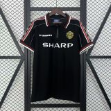 Manchester United 98/99 Black Retro jersey kit shirt